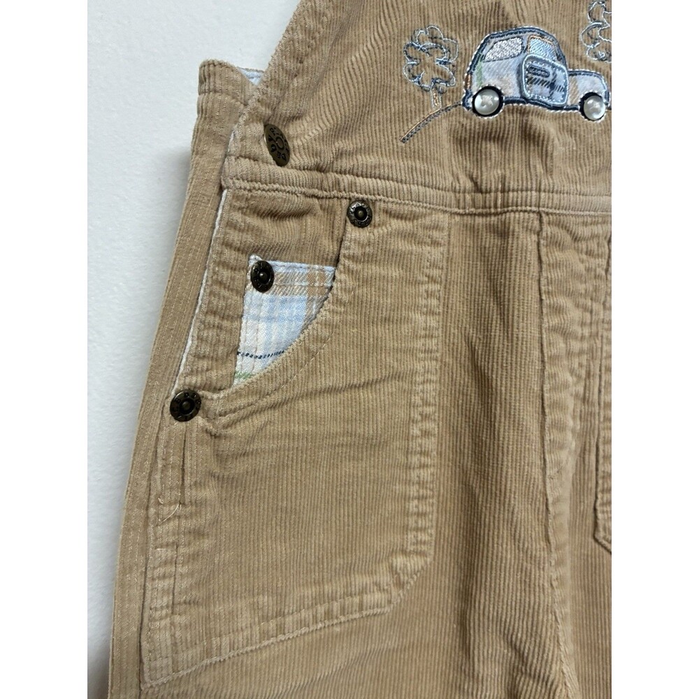 The Children’s Place Boy Khakis Corduroy Overalls 12 Months Car Design Thick - Picture 2 of 9